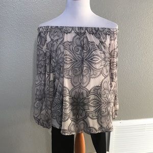 Strapless Peasant Blouse